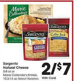 Kroger Sargento natural cheese offer