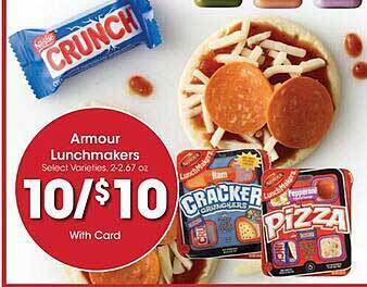 Kroger Armour lunchmakers offer
