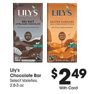 Kroger Lily's chocolate bar offer