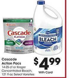 Kroger Cascade action pacs offer