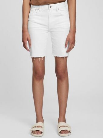 Gap High rise denim bermuda shorts with washwell offer