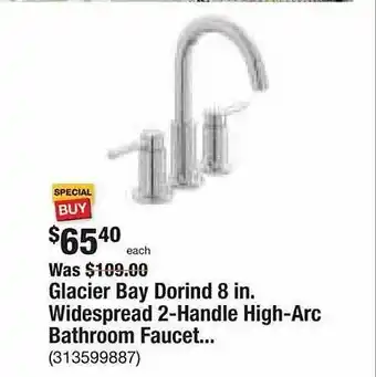 The Home Depot Glacier bay dorind 8 in. widespread 2-handle high-arc bathroom faucet... offer