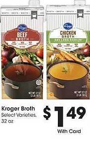 Kroger Kroger broth offer