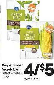 Kroger Kroger frozen vegetables offer