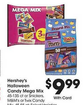 Kroger Hershey's halloween candy mega mix offer