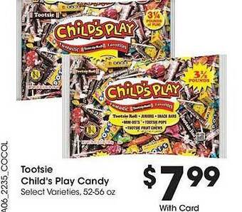 Kroger Tootsie child's play candy offer