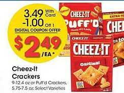 Kroger Cheez-it crackers offer