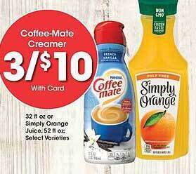 Kroger Coffee-mate creamer offer