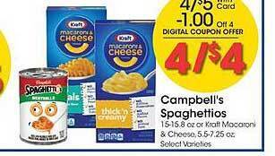Kroger Campbell's spaghettios offer