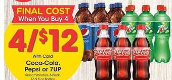 Kroger Coca-cola pepsi or 7up offer
