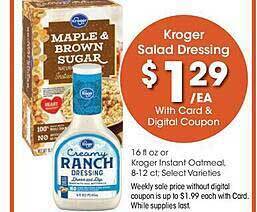 Kroger Kroger salad dressing offer