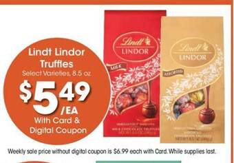 Kroger Lindt lindor truffles offer