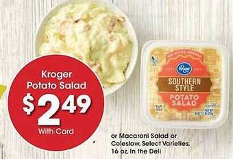 Kroger Kroger potato salad offer