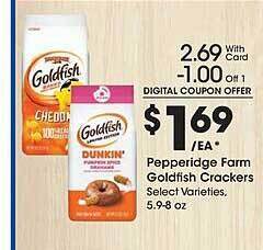 Kroger Pepperidge farm goldfish crackers offer
