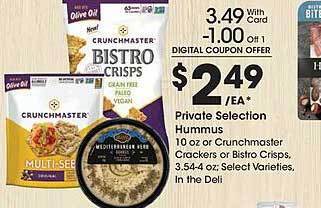 Kroger Private selection hummus offer