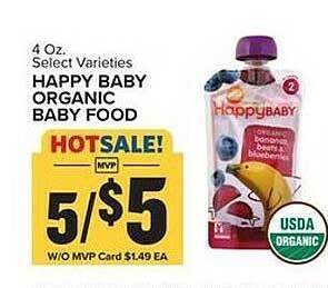 Food Lion Happy baby organic baby food offer