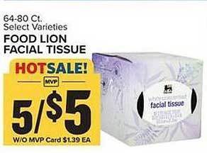 Food Lion Food lion facial tissue offer