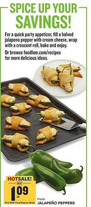 Food Lion Jalapeño peppers offer