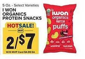 Food Lion I won organics protein snacks offer