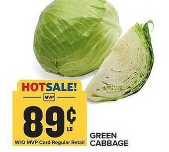 Food Lion Green cabbage offer