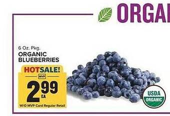 Food Lion Organic blueberries offer