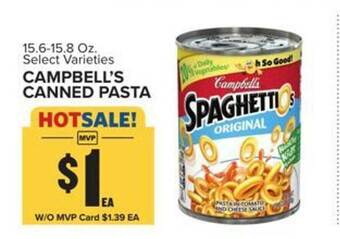 Food Lion Campbell's canned pasta offer