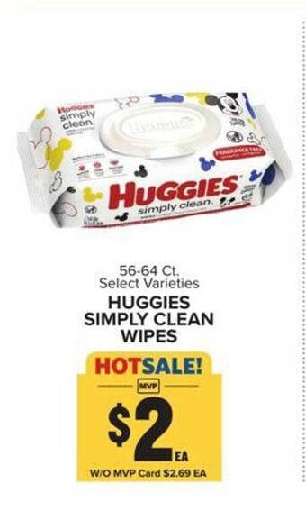 Food Lion Huggies simply clean wipes offer