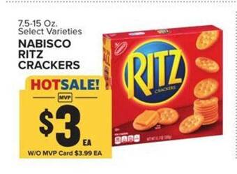 Food Lion Nabisco ritz crackers offer