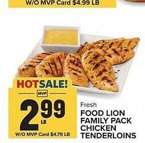Food Lion Food lion family pack chicken tenderloins offer