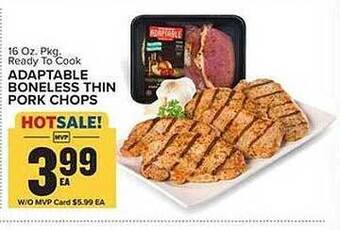 Food Lion Adaptable boneless thin pork chops offer