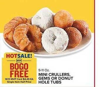 Food Lion Mini crullers, gems or donut hole tubs offer