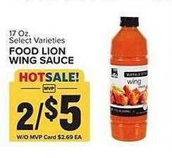 Food Lion Food lion wing sauce offer