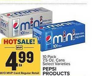 Food Lion Pepsi products offer