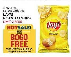 Food Lion Lay's potato chips offer