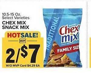 Food Lion Chex mix snack mix offer