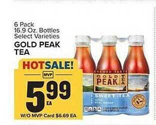 Food Lion Gold peak tea offer