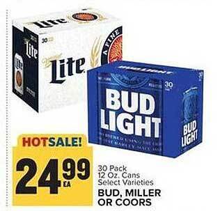 Food Lion Bud, miller or coors offer