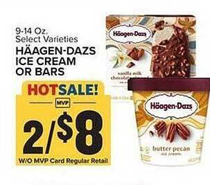 Food Lion Häagen-dazs ice cream or bars offer
