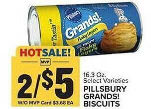 Food Lion Pillsbury grands! biscuits offer