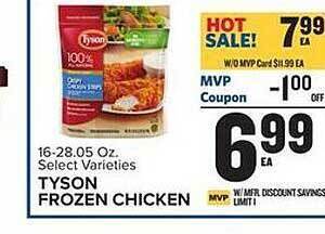 Food Lion Tyson frozen chicken offer