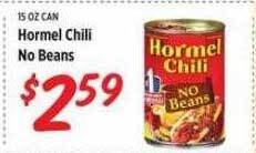 Rouses Hormel chili no beans offer