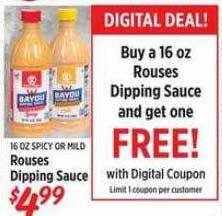 Rouses Rouses dipping sauce offer
