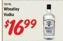 Rouses Wheatley vodka offer