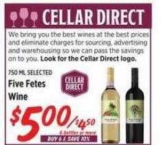 Rouses Five fetes wine offer