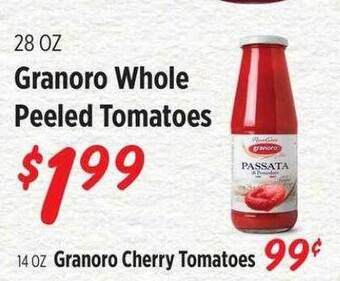 Rouses Granoro whole peeled tomatoes offer