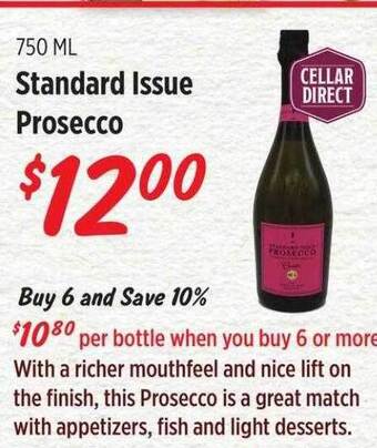 Rouses Standard issue prosecco offer