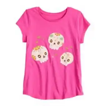 Kohl's Girls 4-6x sonoma community™ hispanic heritage month sugar skulls graphic tee offer