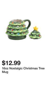 TJ Maxx 16oz nostalgic christmas tree mug offer