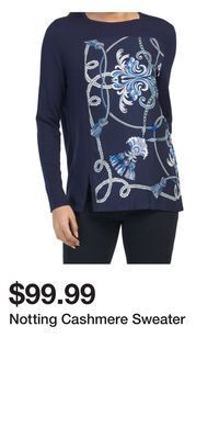 TJ Maxx Notting cashmere sweater offer