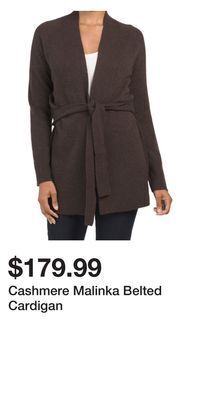 TJ Maxx Cashmere malinka belted cardigan offer